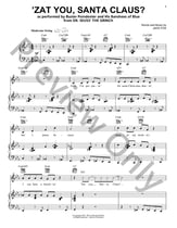 Zat You, Santa Claus? piano sheet music cover